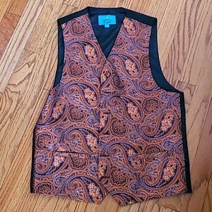 Men's formal paisley vest